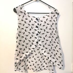 Sheer umbrella print camisole